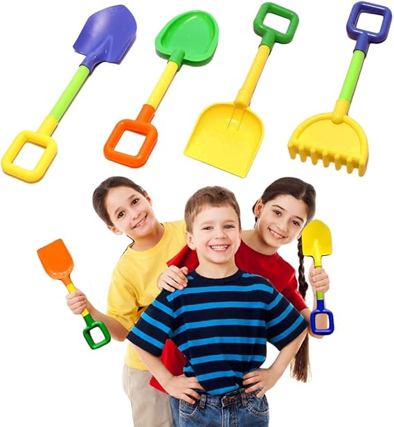 Amazon.com: Kids Sandbox and Soil Gardening Tool Playset - Shovel ...