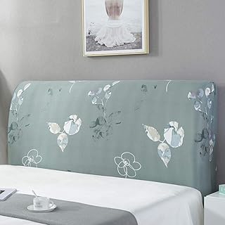 Copertura per Testiera Verde Elastica Anti-Collisione Lavabile Antipolvere Not Easily Deformed Copri Testata Letto,Decorazione Camera per Letto Copri Testata 120cm (Lunghezza Testiera 110-140cm)