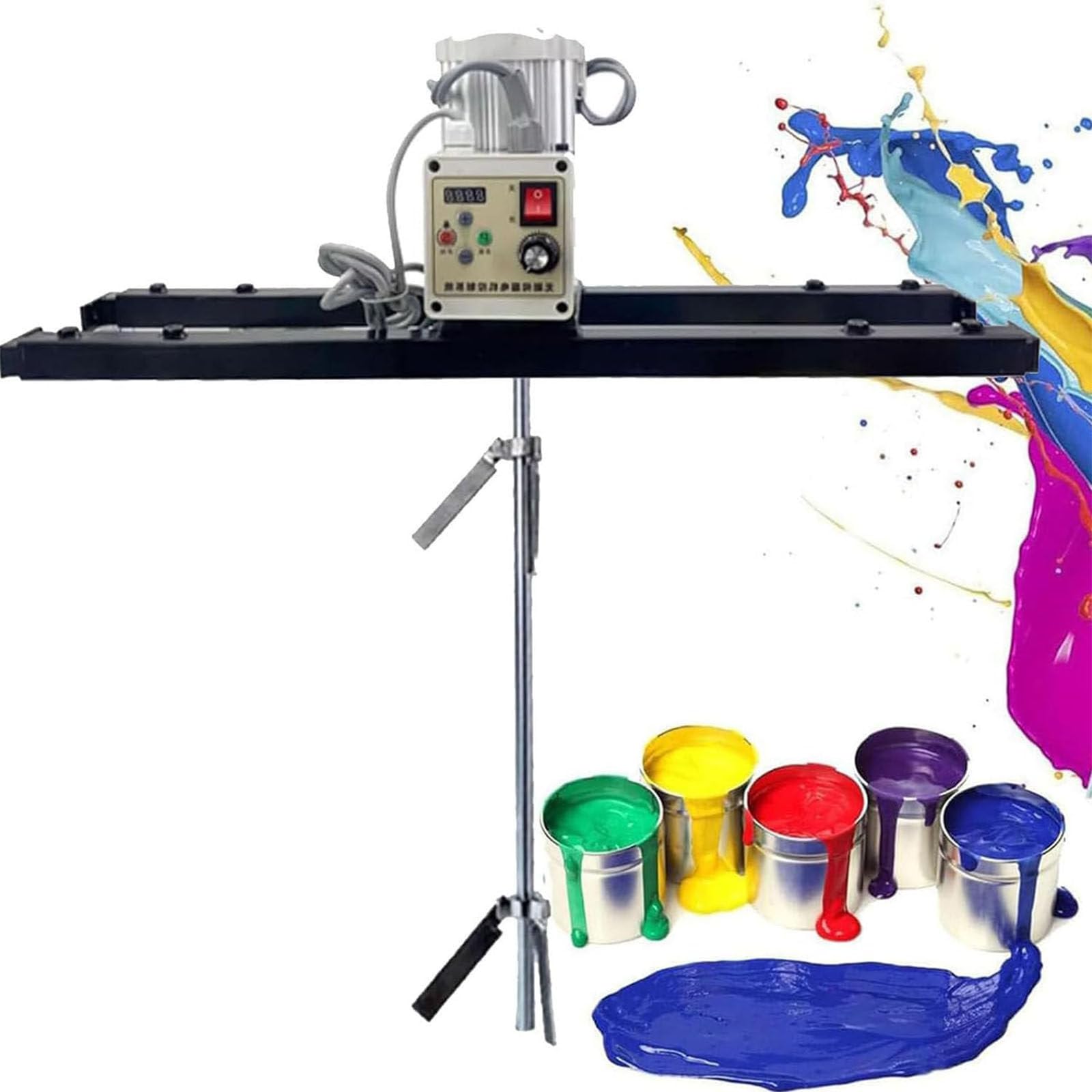 Mezclador de pintura eléctrico de 2100 W, agitador IBC para tanque de 1 tonelada, rango telescópico de 75-120 cm, ideal para disolver tinta y decoración de muebles