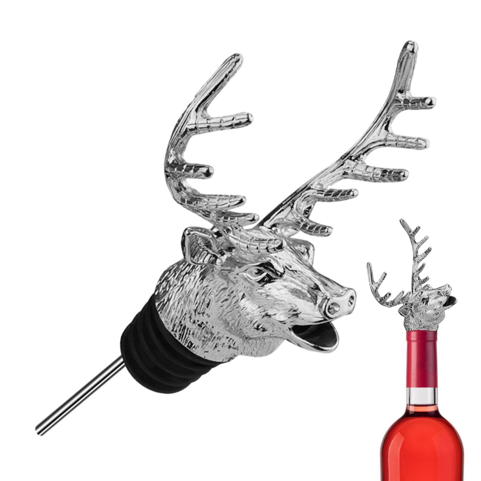 Versa Tappo Aeratore Per Vino 2 In 1 - Plastica - Versatore E Aeratore In Unico Dispositivo - Multicolore - 3