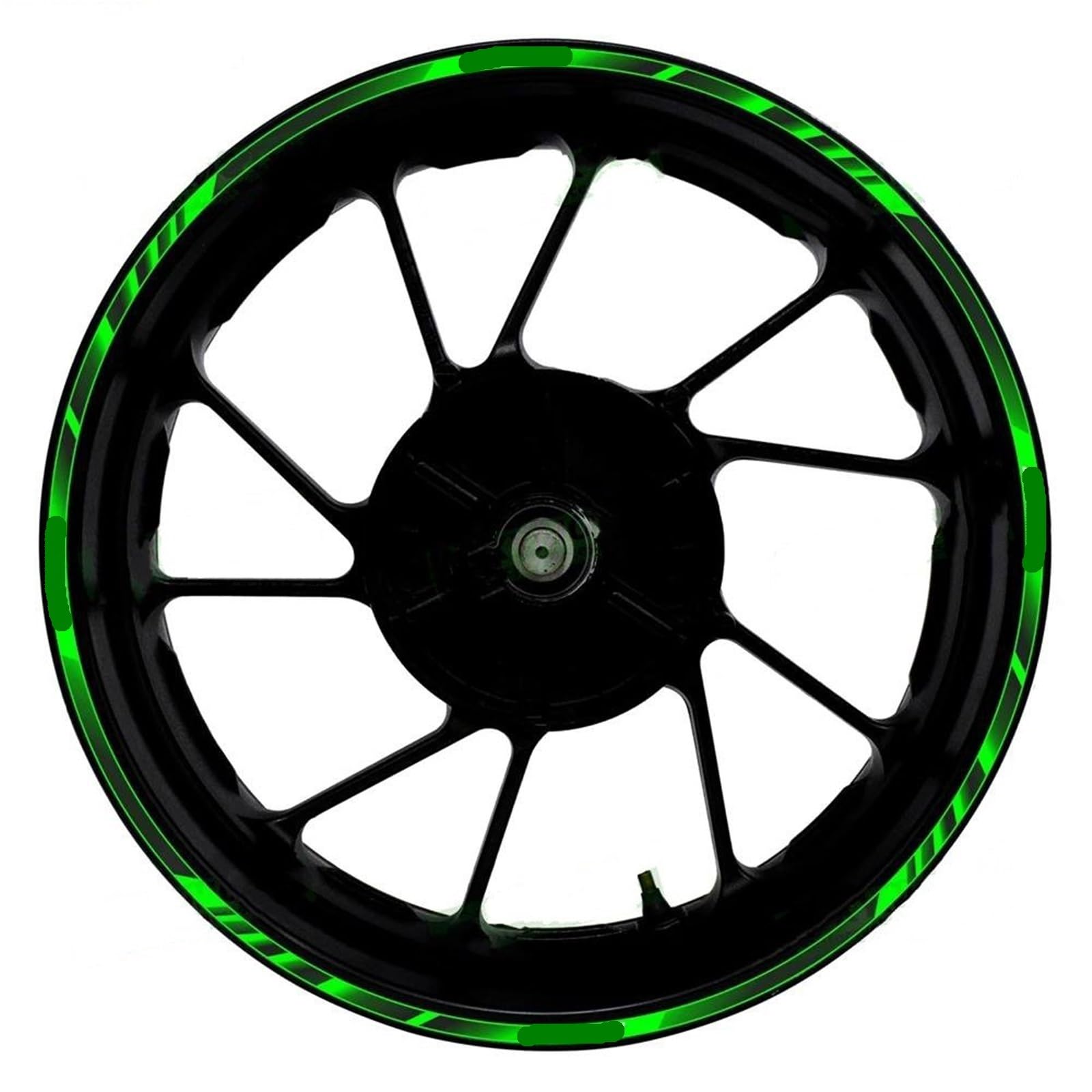 Motorcycle Wheel Stickers for Kawasaki for NINJA650 for Ninja 650 Motorcycle 17 Inch Front and Rear Wheel Decals Reflective Rim Stripe Stickers(005)