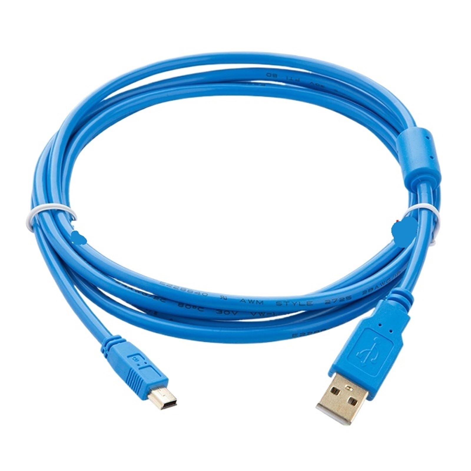 Aimoxun Human-Machine Touch Screen Programming Cable GOT1000 Data Download Cable GT09-C30USB-5P(Lake Blue,3M)