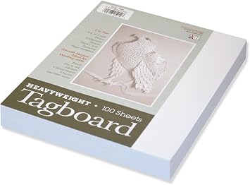 UCreate Heavyweight Tagboard, White, 9 x 12, 100 Sheets