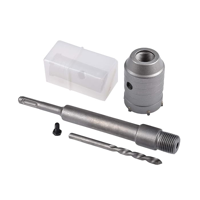 Buy HOHXEN 50mm Concrete Hole Saw Wall + 200mm Connecting Rod + Drill