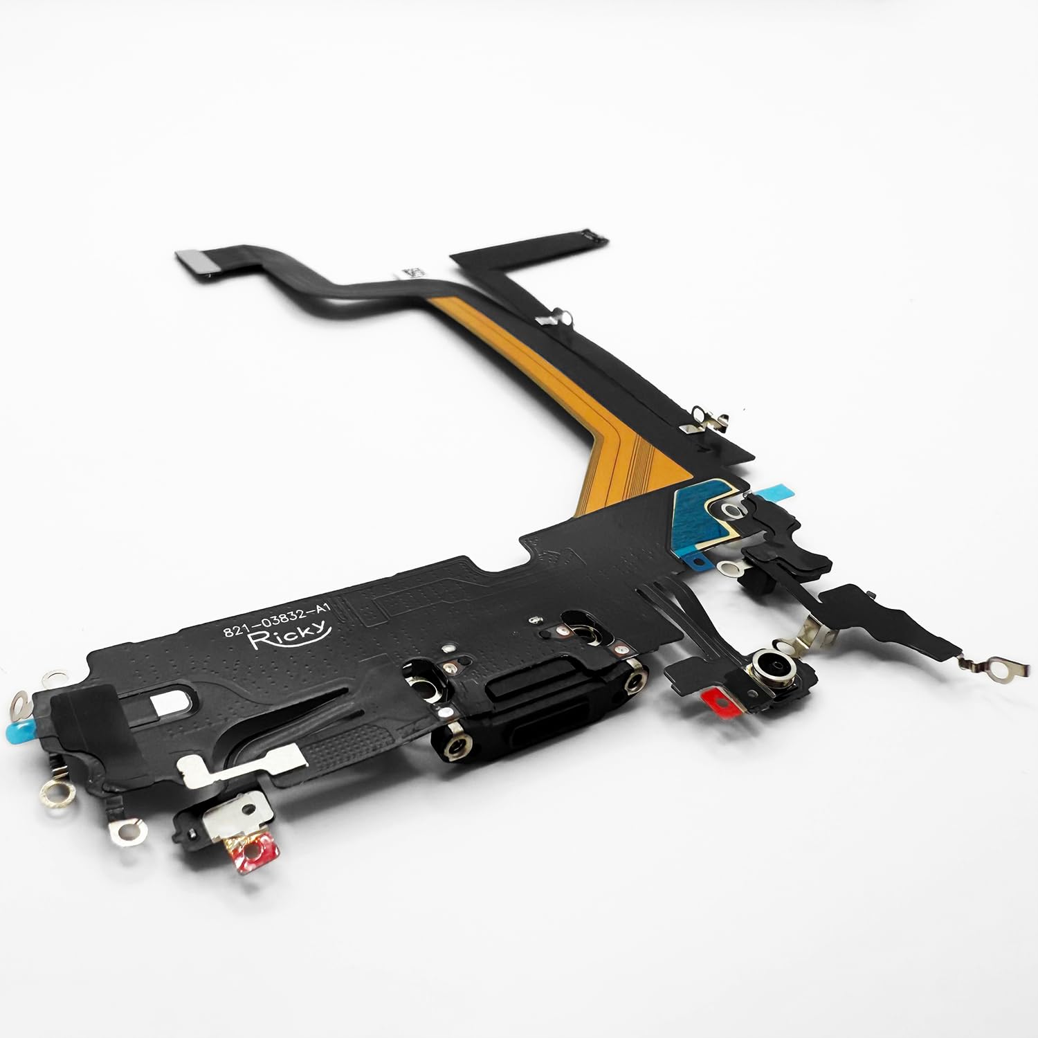 Johncase OEM USB Charging Port Dock Connector Flex Cable + Microphone Mic Replacement Part Compatible for iPhone 14 Pro Max All Carriers (Black) image 5
