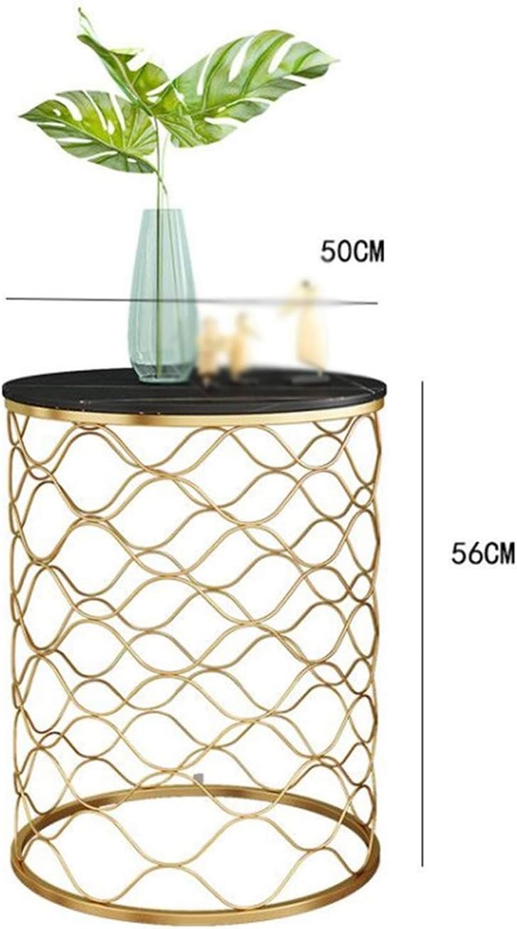 ベッドサイドテーブル ラウンドシェイプ大理石ソファテーブルスタジオベッドルームコーヒーテーブル頑丈なサイドテーブルサイズ 50 50 56cm Size 50 50 56cm Color ブラック サイドテーブル 色 ブラック Www Qbusinessmagazine Com