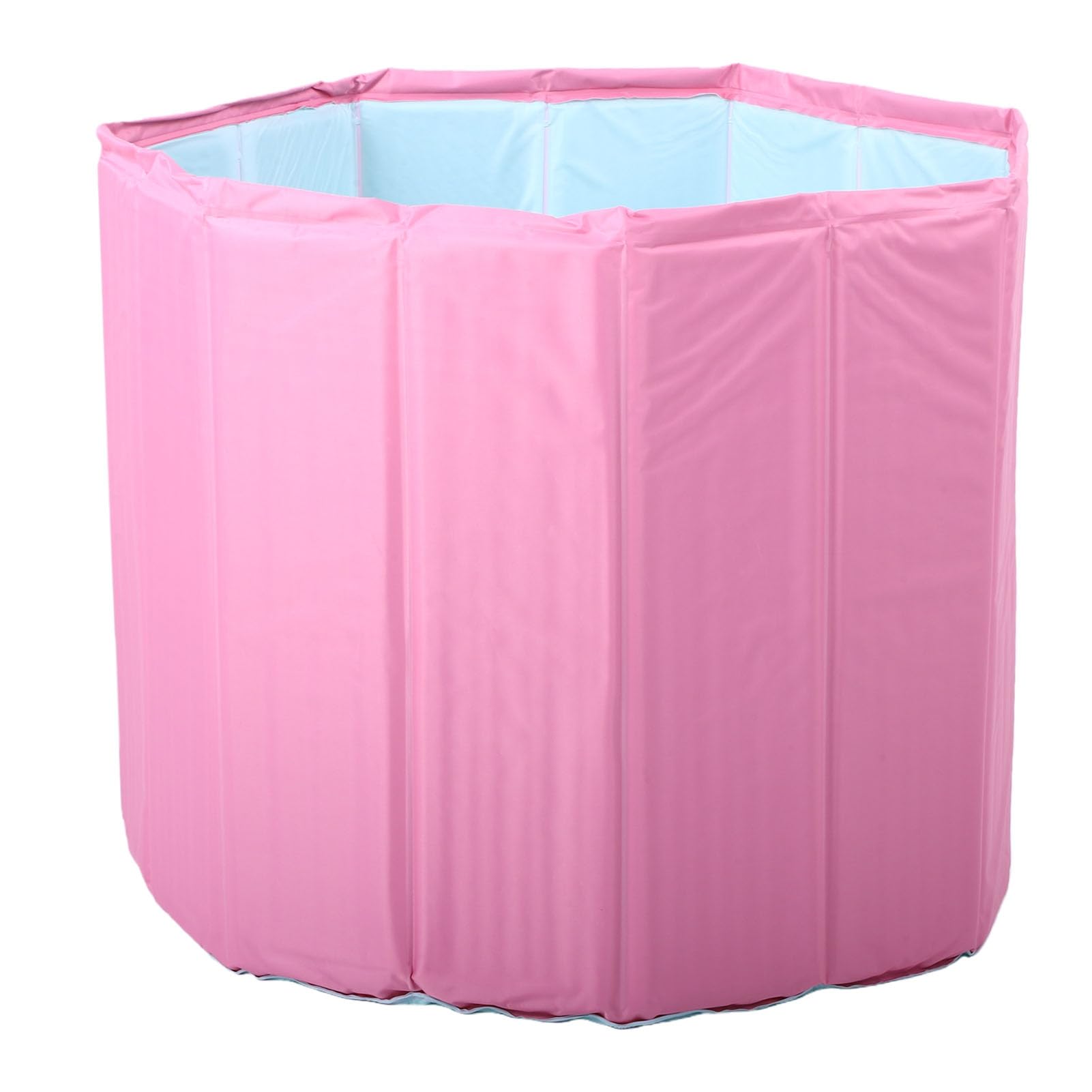 Hyuduo Nadmuchiwana Wanna dla Dorosłych, Składana Przenośna Wanna z PVC, 31,5 X 25,6 Cala do Domu lub Podróży (PINK)