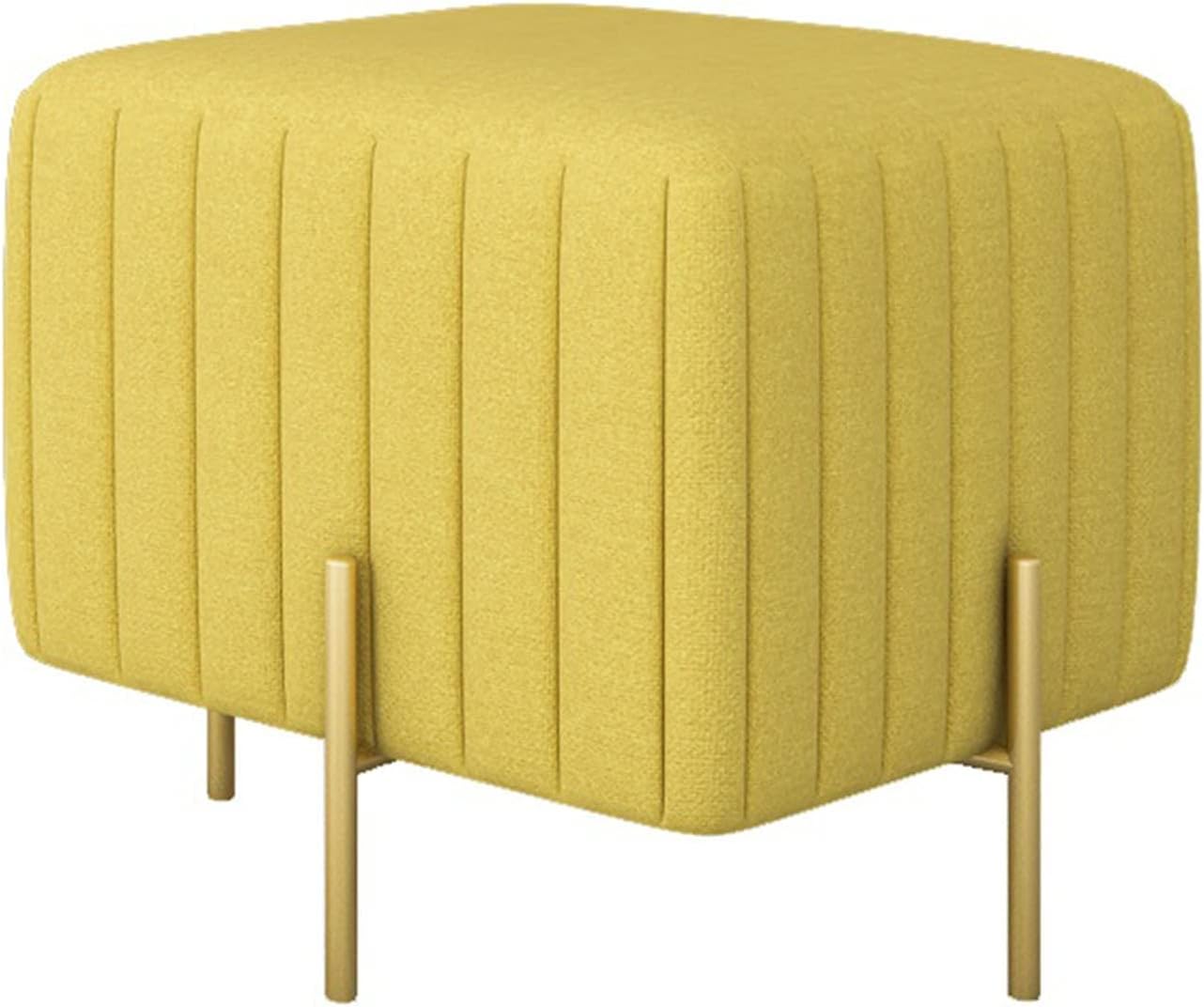 Shoe Replacement Stools at Home, Fitting Room Stools, Cloakroom Clothing Store Sofa Stools, Multifunctional Shoe Stools. (Color : Yellow)