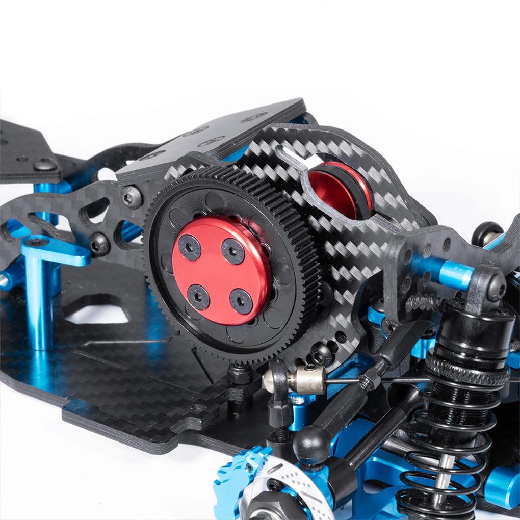 1 pz Forte Telaio Auto In Fibra di Carbonio Per D5 1/10 Veicoli On-Road Blu RC Accessori Auto Parti di Ricambio RC Aggiornamento parte