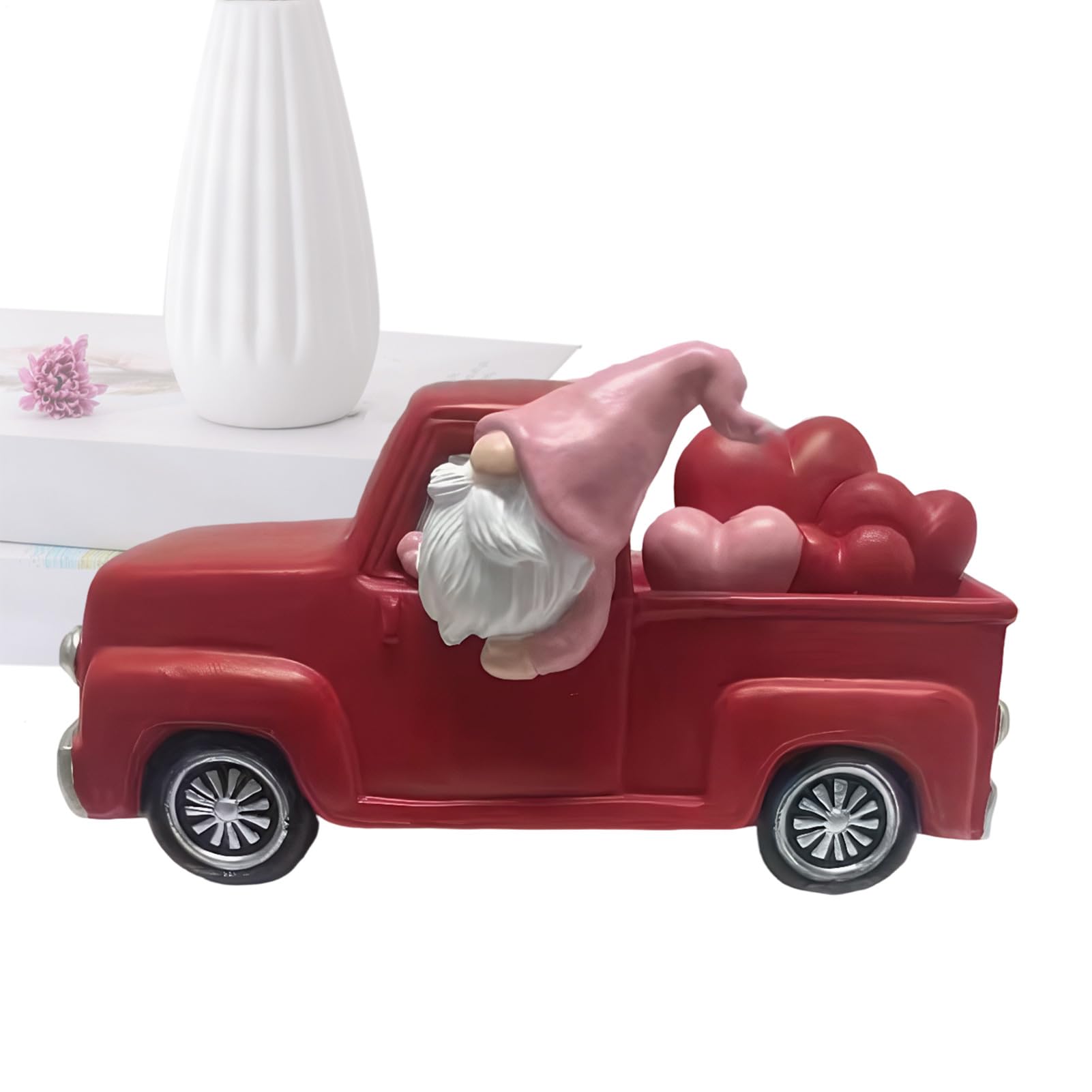 Décoration de Saint-Valentin avec camion de Père Noël pour bureau et mariage