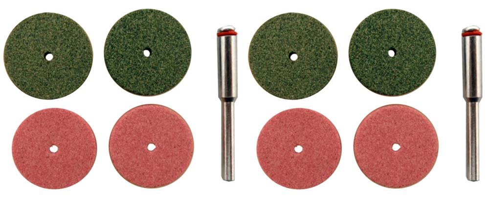 DYNAMIC (2 Pack) 5 Pc. Grinding Stone Wheel Set | Silicon Carbide & Aluminium Oxide | 1/8