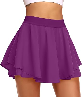 JoyGirl Tennis Skirt for Women with Shorts Pleated Golf Skort High Waist Workout Athletic Running Skorts Skirts with Pockets