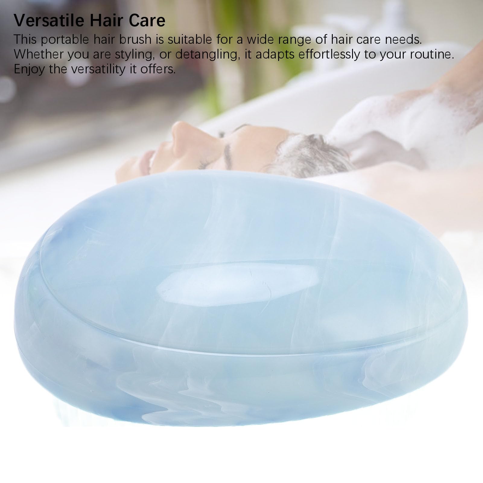 Egg Shape Detangling Hair Brush for Women Girls Kids - Portable -Knot Scalp Comb for Wet or Dry Hair Gentle Styling Beauty Tool - Image 4