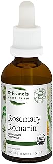 St. Francis Herb Farm Rosemary Herbal Tincture Liquid | Used to Help Relieve Nervousness | Used as a Mental Stimulant | Used to Improve Memory & Mental Clarity | Reduce Mental Fatigue | Organic | Non-GMO | Vegan | (50ml)