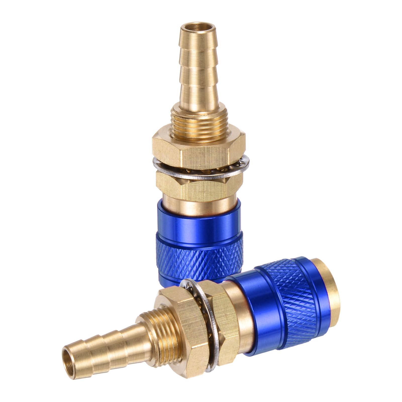 Connettore Rapido Gas E Acqua QUARKZMAN Per Tubo Interno 8mm – Ottone Resistente Per Saldatura TIG