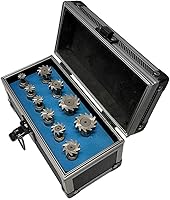 Vista 1 de HSS Woodruff - Juego de cortadores de llaves (1/2 pulgadas, mango recto, 10 piezas)