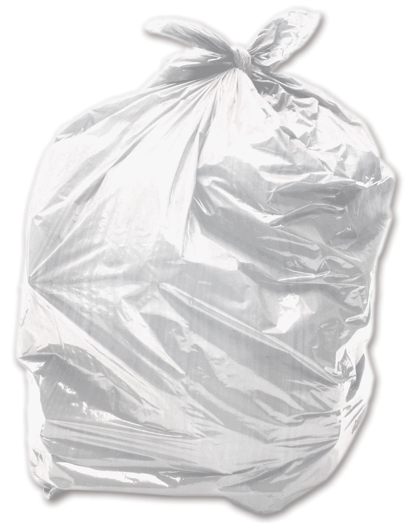 Alina White 50 X 90L Medium-Duty (28 Micron / 112 Gauge) Coloured Refuse Sack/Polythene Dustbin Liner/Plastic Bin Bag / 90 Litre Garbage Bag