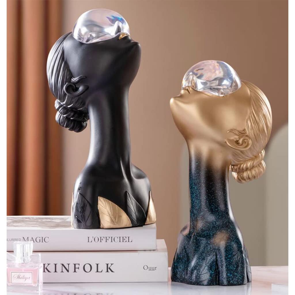 Schreibtisch-Dekorationen, Harz-Frau-Sammelfiguren, Regaldekoration, Akzente im Wohnzimmer, Tafelaufsatz, Tischdekoration | Blue