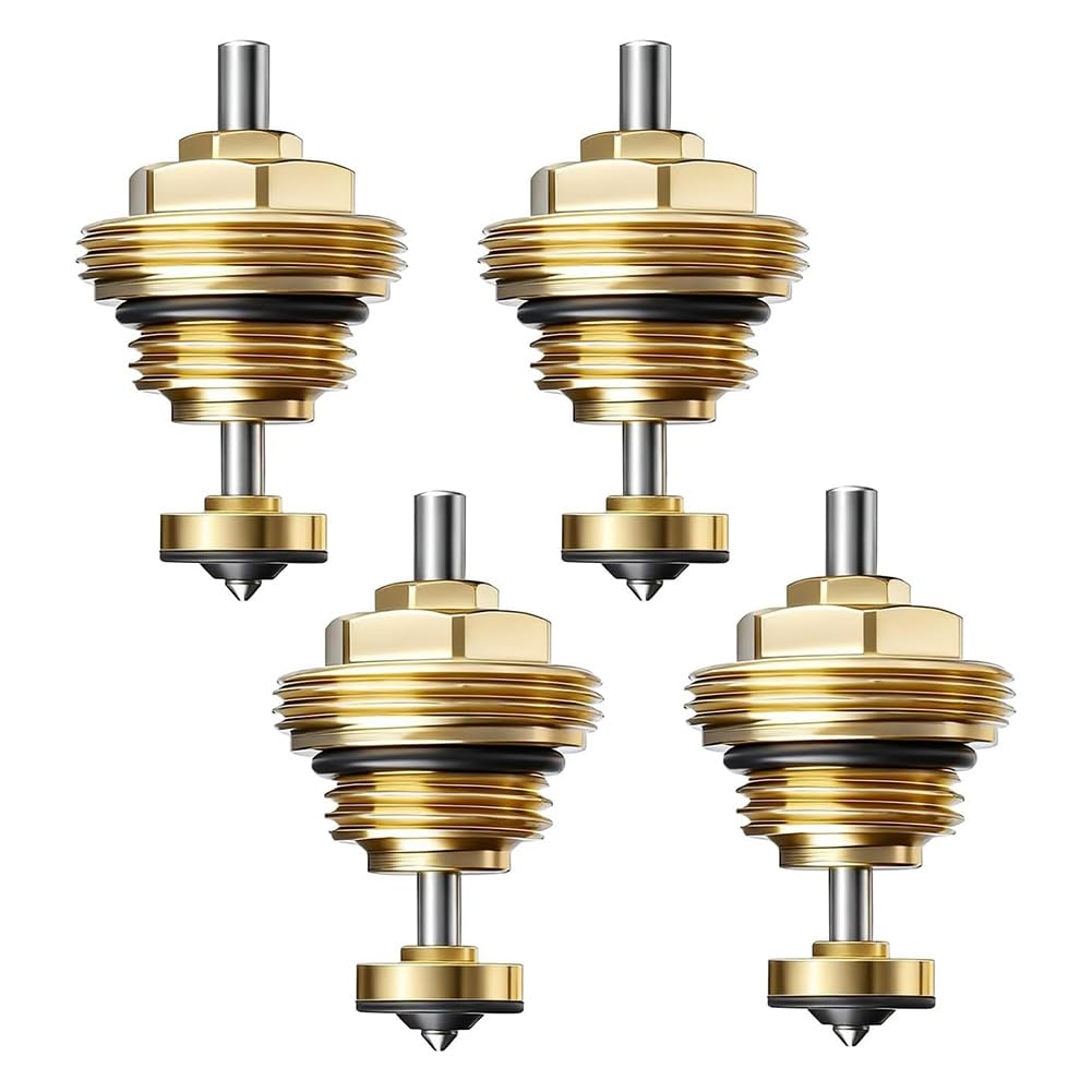 Jnchdghwa As Shown For Distributor Compatible 4Pcs Underfloor Heating Manifolds M30 X 1.5 Mm G1/2 Return Pin Valve Insert