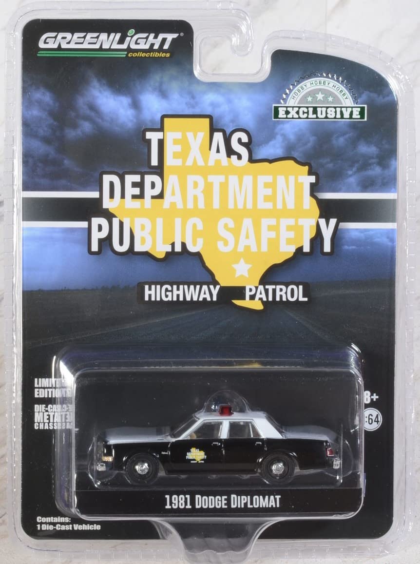 Amazon.com: GreenLight 1:64 1981 Dodg&e Diplomat - Texas