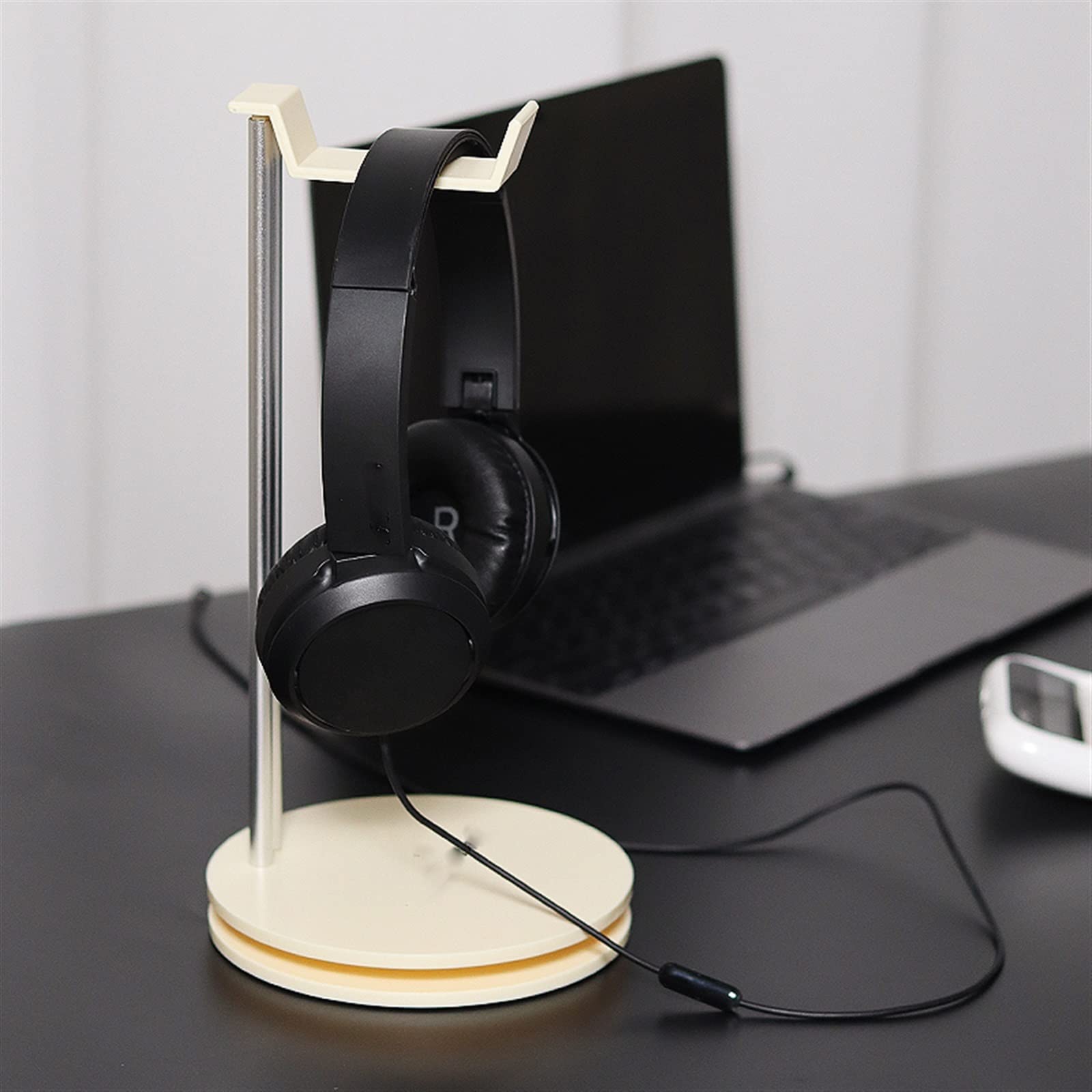 Mensola da scrivania in ABS con base antiscivolo Supporto for cuffie for PC sopra l'orecchio
