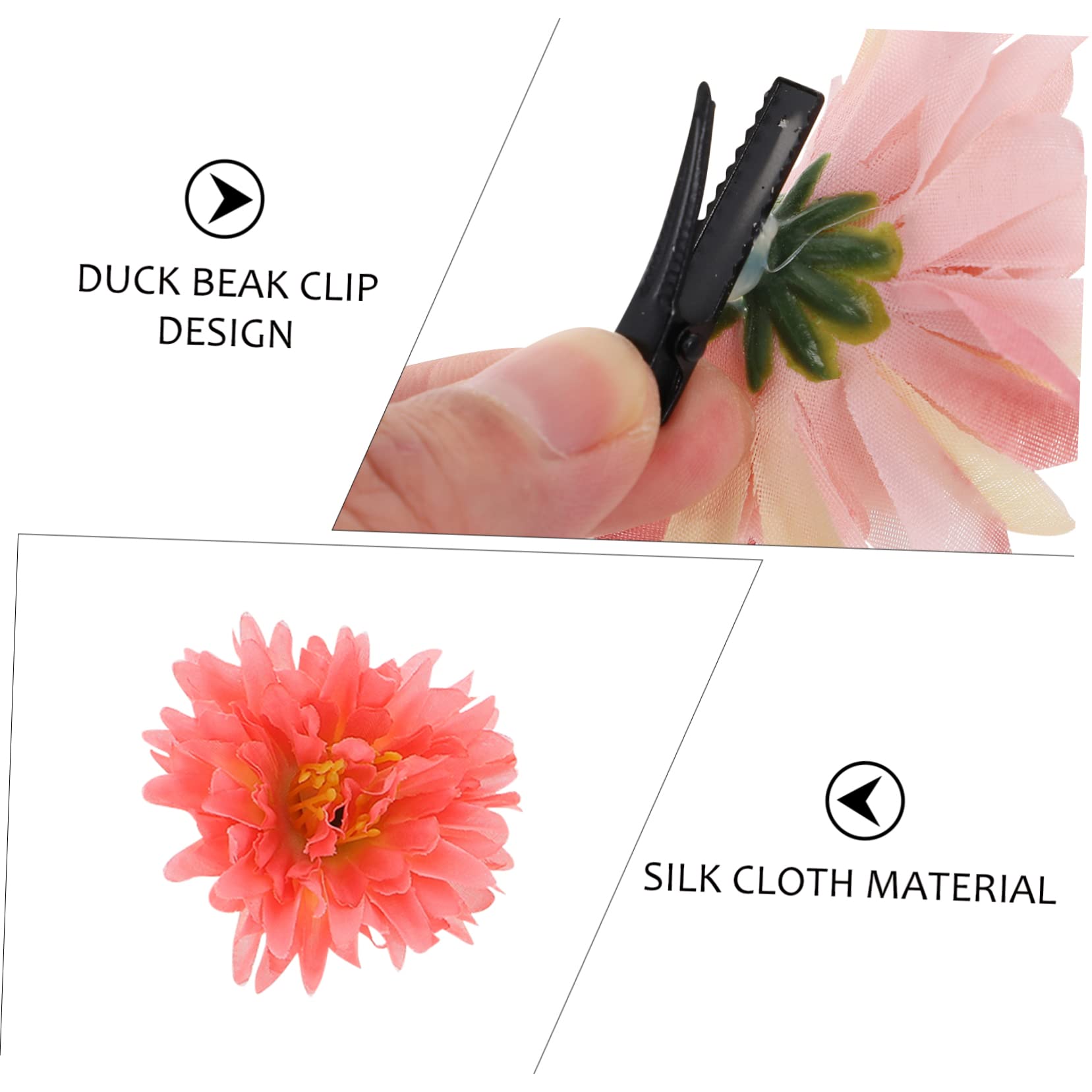 Toyvian 84pezzi Fermagli Per Forma Di Fiore Per Donne e Bambine Accessori Eleganti Per Acconciature Per Eventi e Uso Quotidiano Colori