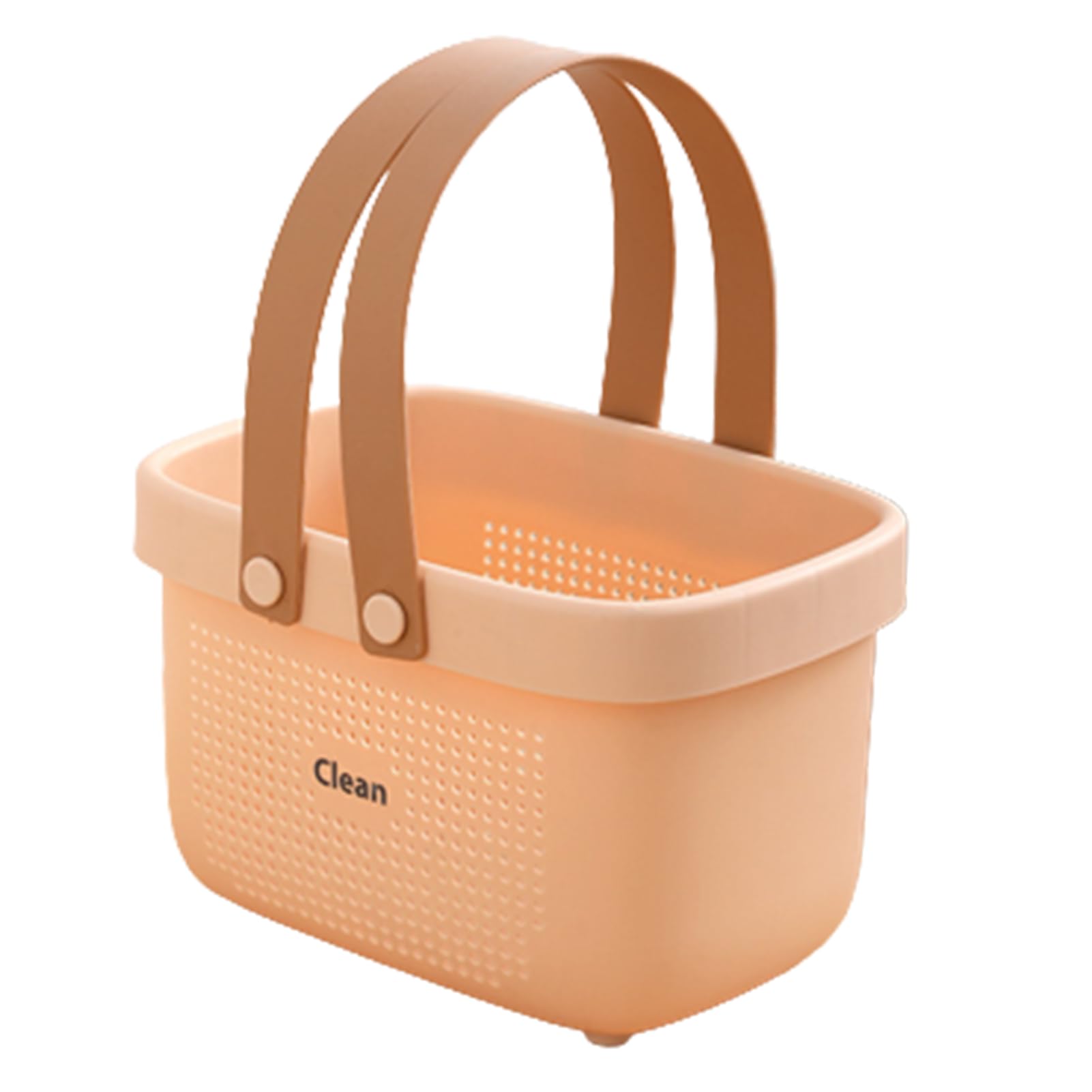 VALINK Plastic Bathroom Shower Storage Basket with Silicone Handle,Portable Shower Caddy Bins Plastic Basket Storage Bin Toiletry Organizer Bin Large