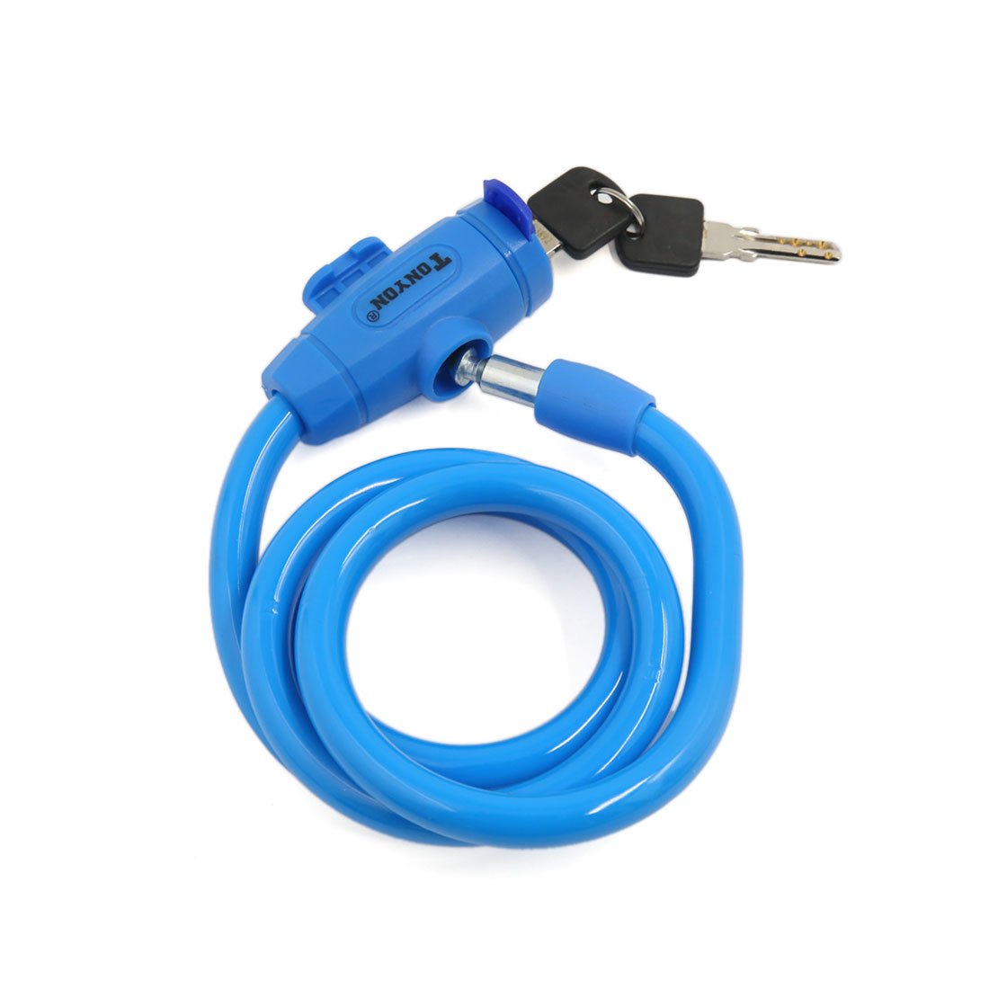 Aexit Bike Cycle Bike Locks Bicycle Anti Theft Device Security Wire Cable Lock Blue w U-Locks 2 Keys