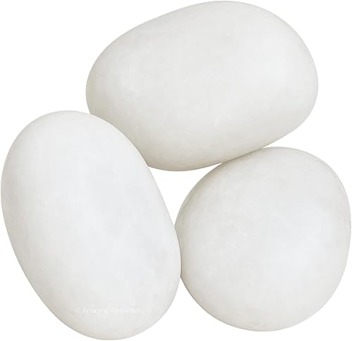 Miniatura 2 de Piedras pulidas de cristal de cuarzo de nieve, piedras preciosas naturales para curación, cristales de bricolaje para protección (1 oz)