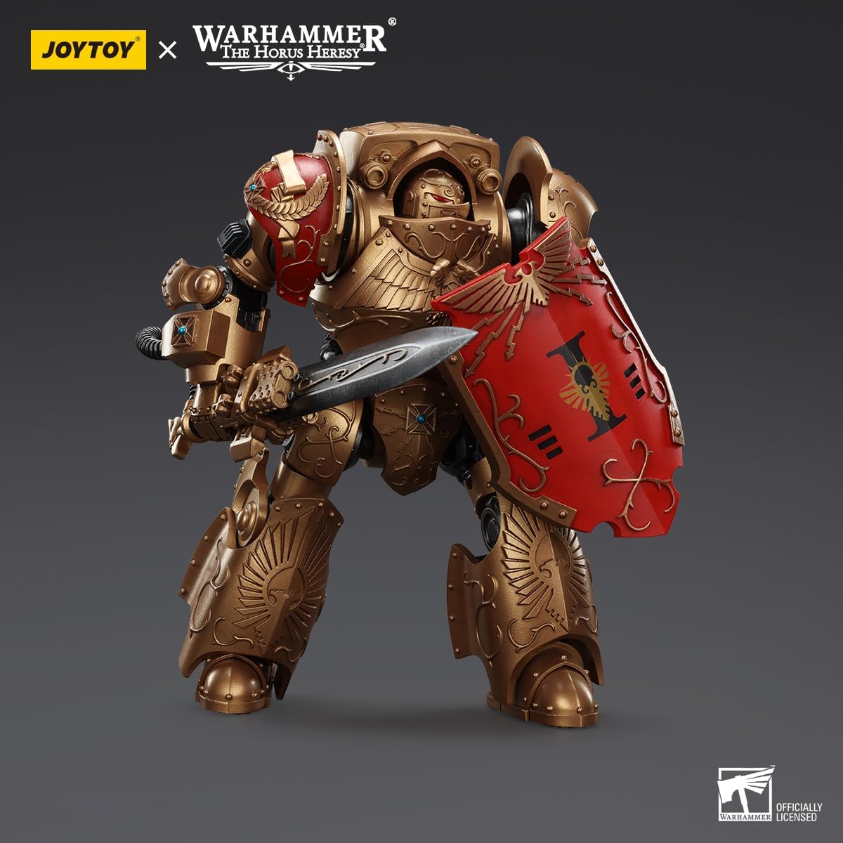 JOYTOY 1/18 Action Figures Mech - Warhammer The Horus Heresy Adeptus Custodes Legio Custodes Contemptor Galatus Dreadnought - 9‘’,Age 15 and Above