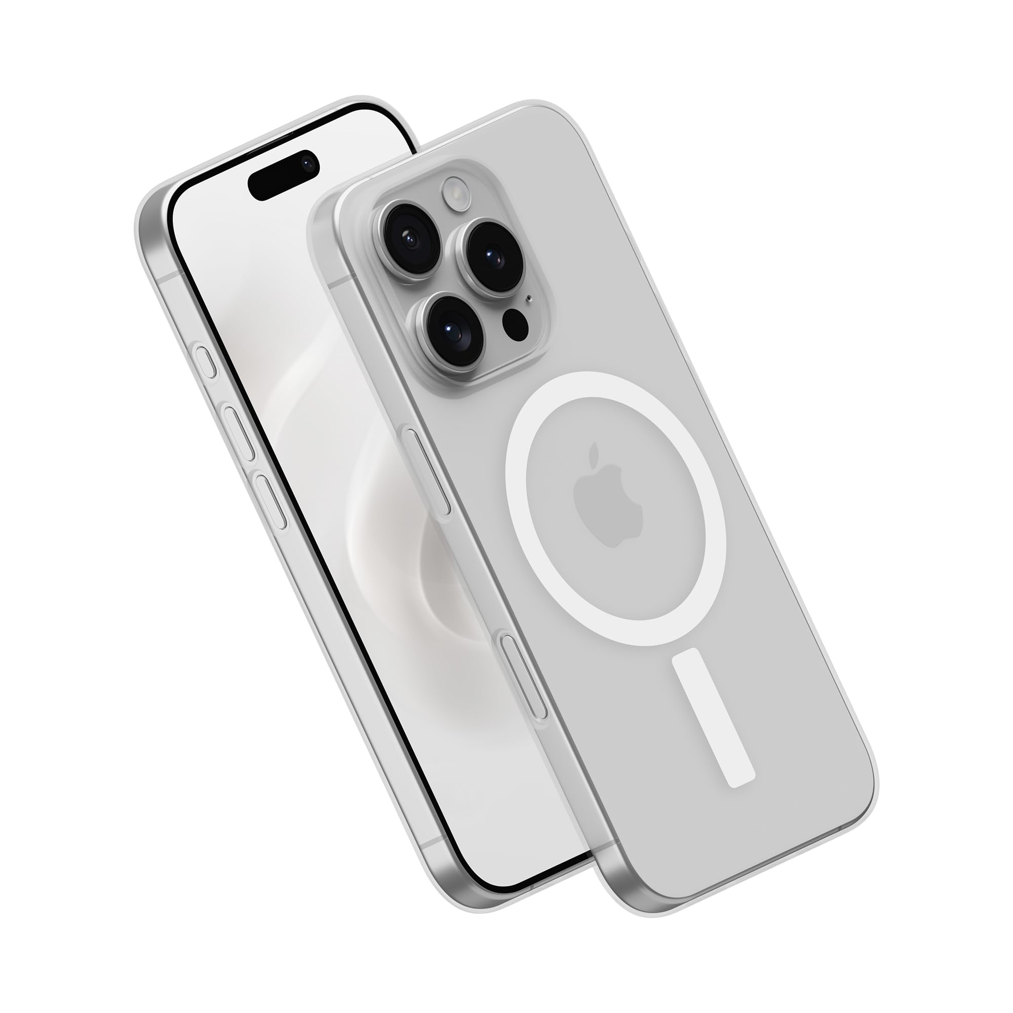 PEEL Magnetic Case for iPhone 16 Pro (Transparent Clear) – Embedded Magnet Compatible with MagSafe, Thin Minimalist Design – Protects and Showcases Your Device i16 Pro - Clear