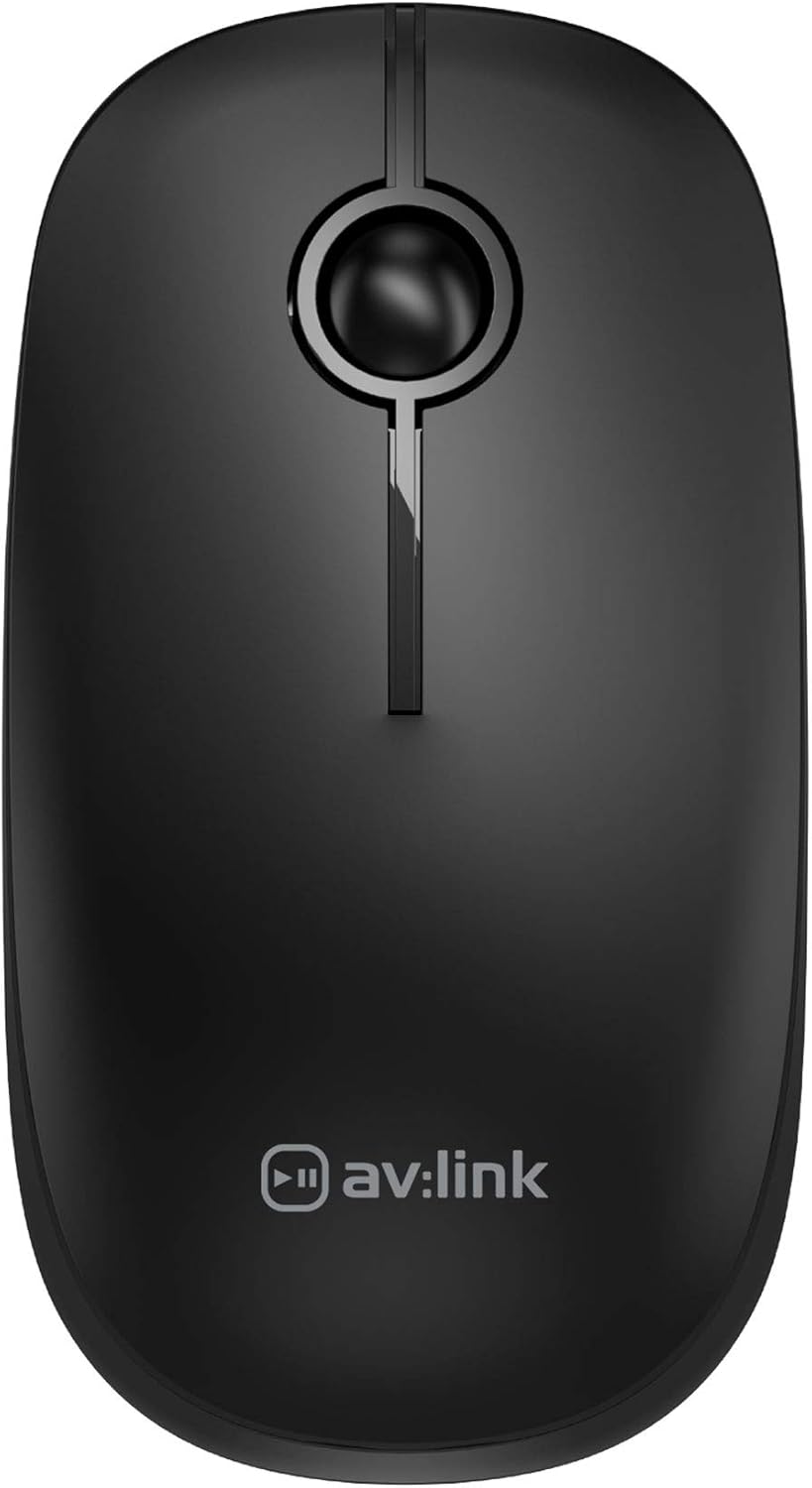 AV Link Silent & Smooth Wireless Mouse 2.4G Computer Mice with Nano
