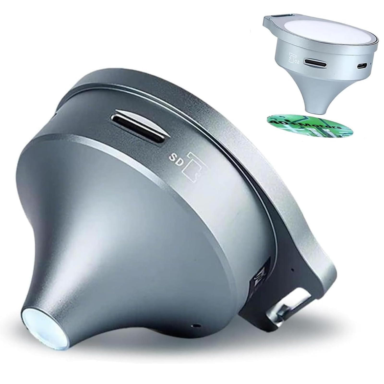 Lente d'ingrandimento per microscopio anti-imbuto, 7X/11X/15X, lente d'ingrandimento portatile con schermo LCD da 2,1", luce bianca/UV, registrazione di foto/video, per valutazione artistica, test sui