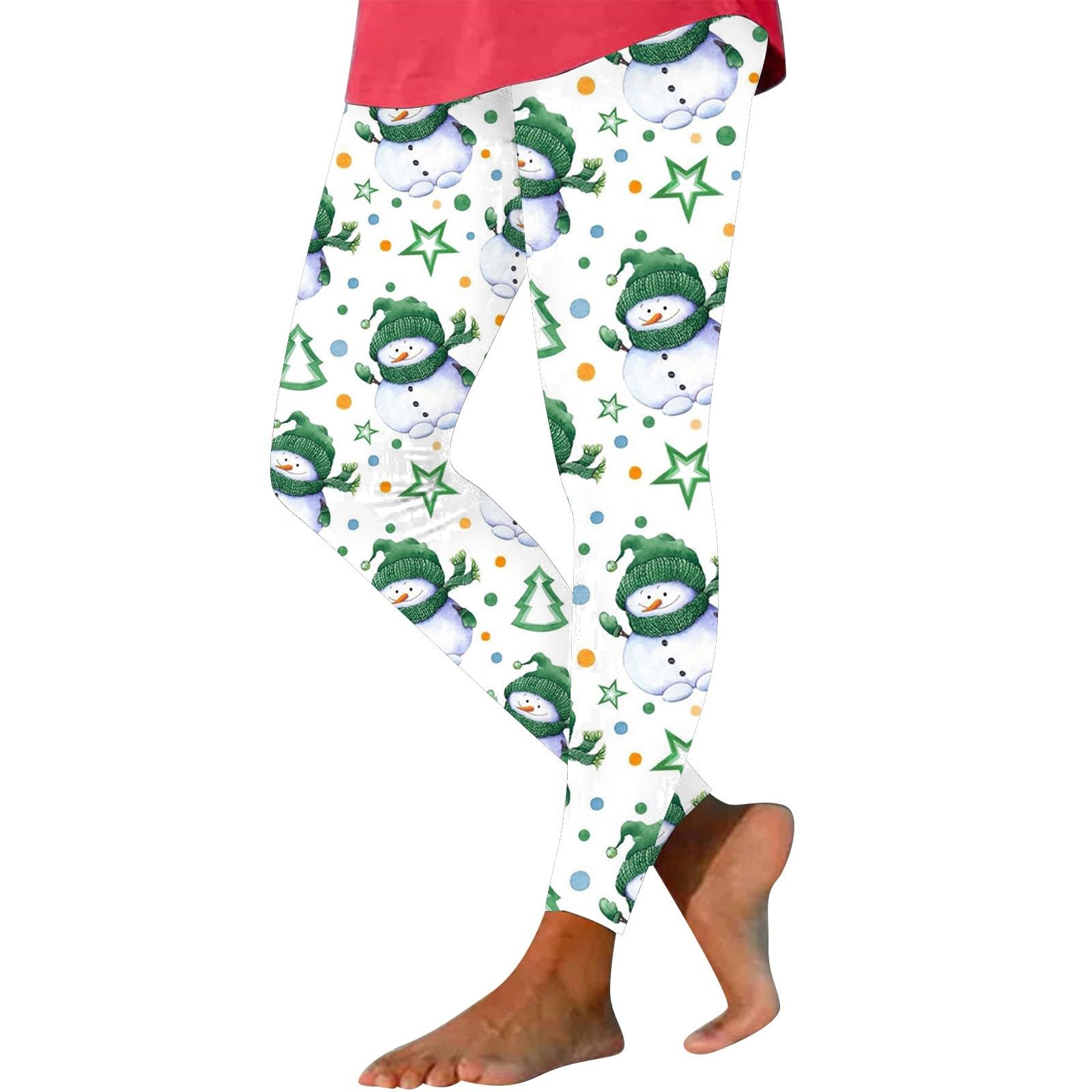 Yoga Warm Fleece Leggings Legging Workout 2025 New Women's Christmas Printed High Waist Stretch Skinny Leggings Rue 21 Dress Small