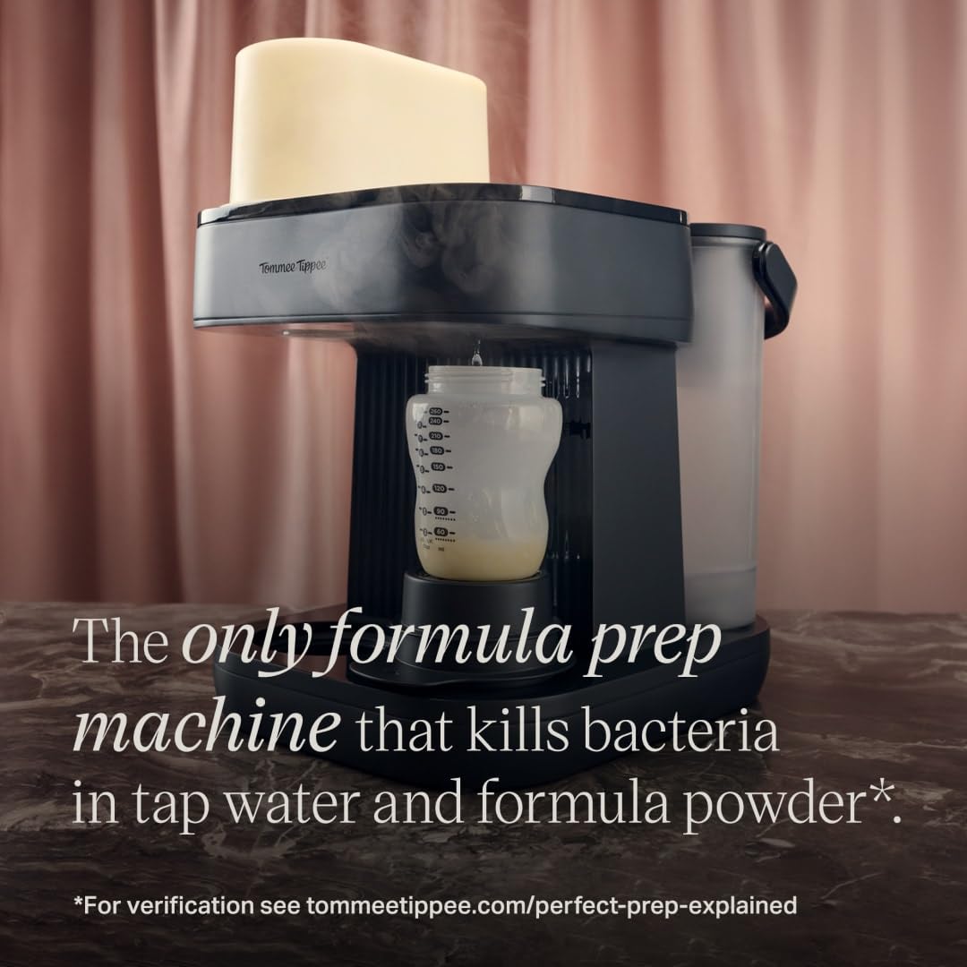 Tommee Tippee Perfect Prep Pro Machine, erogatore di polvere di formula e macchina per biberon, con filtro per l'acqua antibatterico e supporto app personalizzato