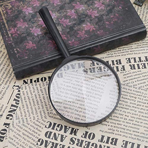 Loupe portative 90 mm 5X Wisdom : outil de lecture bijoux et cartes