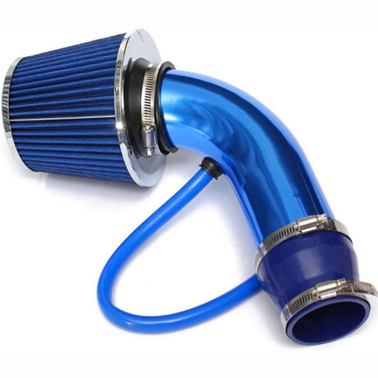 Universal Cold Air Intake Filter Kit, for Ford Ranger Ranger Raptor Ranger XL Raptor 2024 2025 Aluminium Induction Kit with Pipe Clamp Accessories Cone Hoses,B