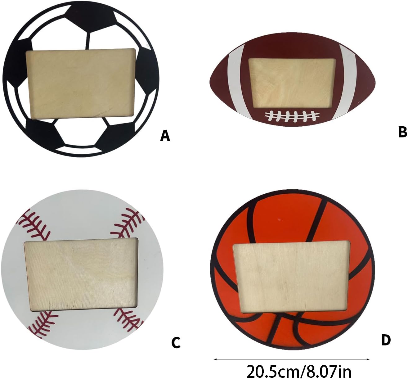 Wooden Memory Frame Including Team Achievements, C