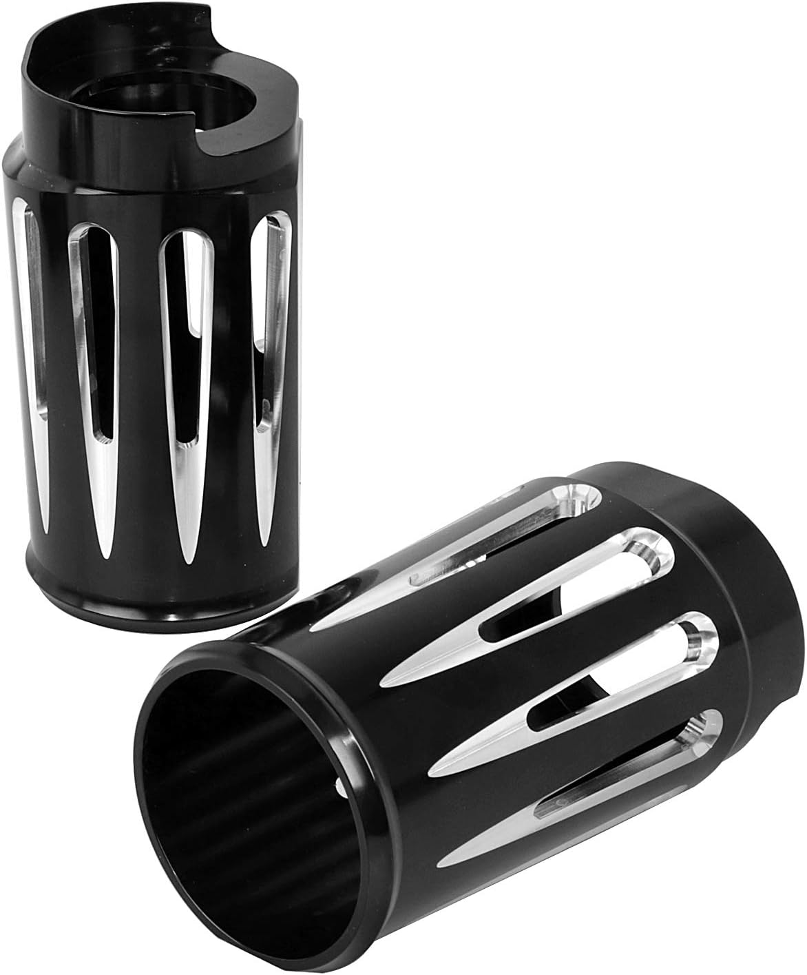 Chrome Fork Boots Slider Cover for Harley Touring Road King Road Glide Electra Glide Street Glide 2014-up