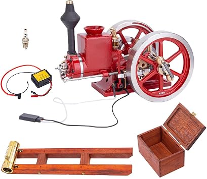 Retro HM-01 Hit and Miss Engine Model Set for Adult, Science Experiment Toy, Engine Gifts for Christmas Birthday KIT Set