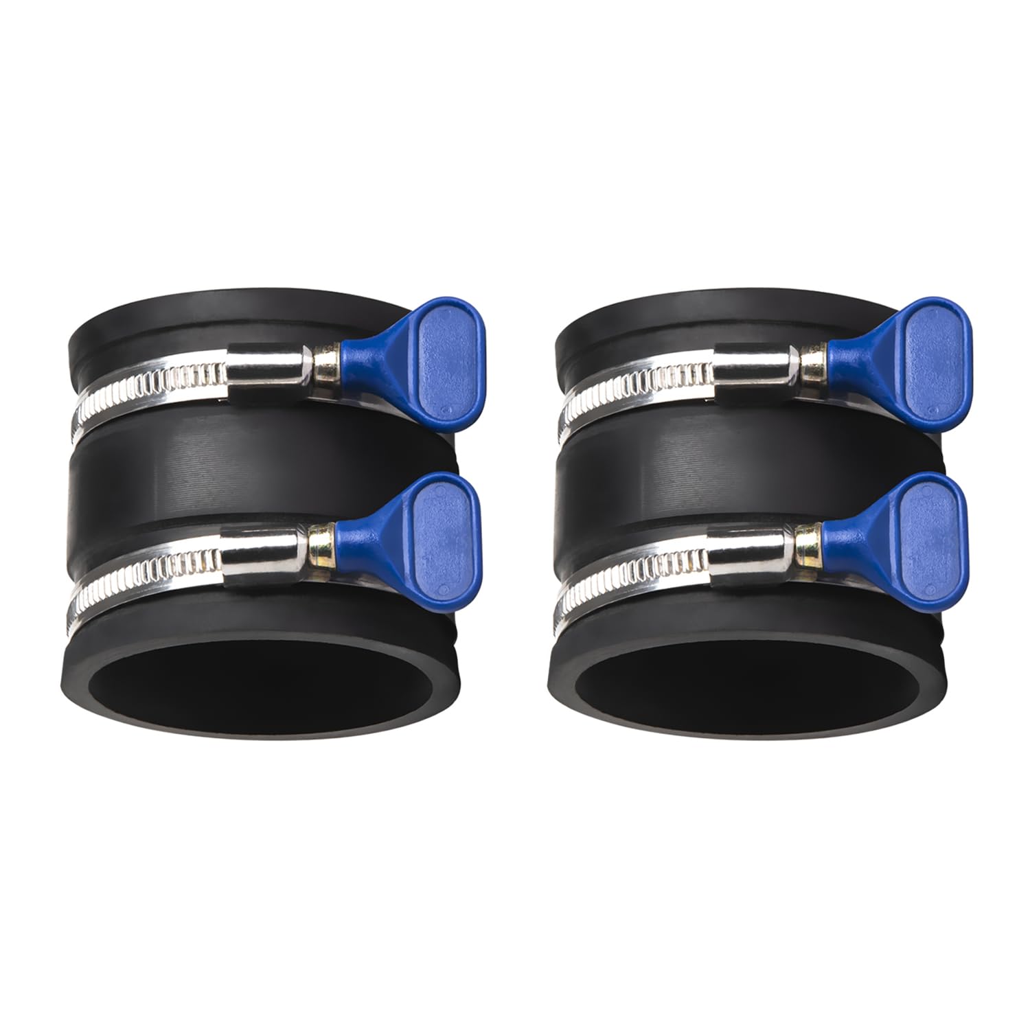 powertec 70337-p2 2-1234 dust control flex cuff wadjustable key hose clamps hose connector rubber cuff coupler for woodworking dust collection fittings dust collector accessories amp machinery 2 pk