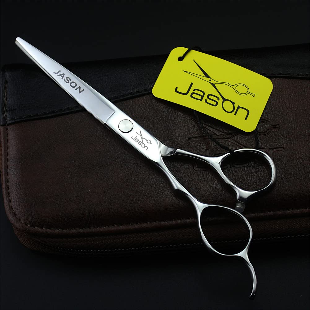 7 Pcs À La Main Gauche Ciseaux À Couper Les Ciseaux À Couper Les Cheveux, en Acier Inoxydable Ciseaux Raides Et Ciseaux D'amincissement, pour Salon, Barbier Ou Utilisation Domestique,5.5 inch