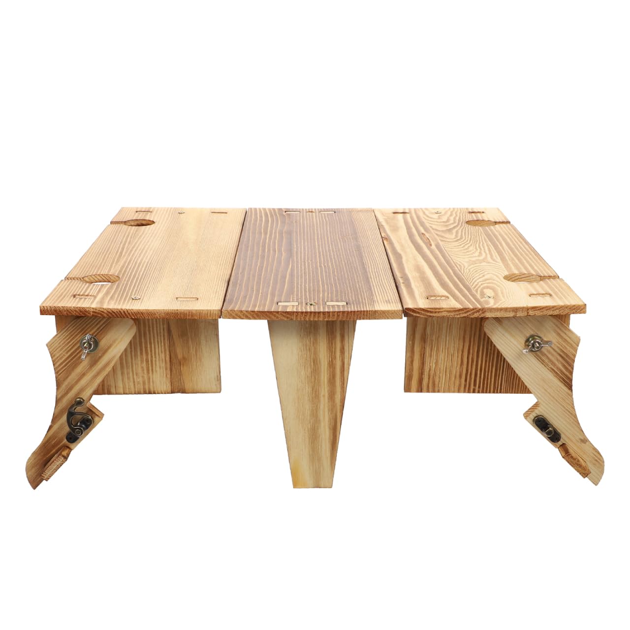 GANAZONO Mesa plegable con cesta para vino, picnic al aire libre, cesta de picnic de madera, mesa plegable para exteriores, mini contenedor de vino y queso, accesorio para picnic, mesa de picnic de