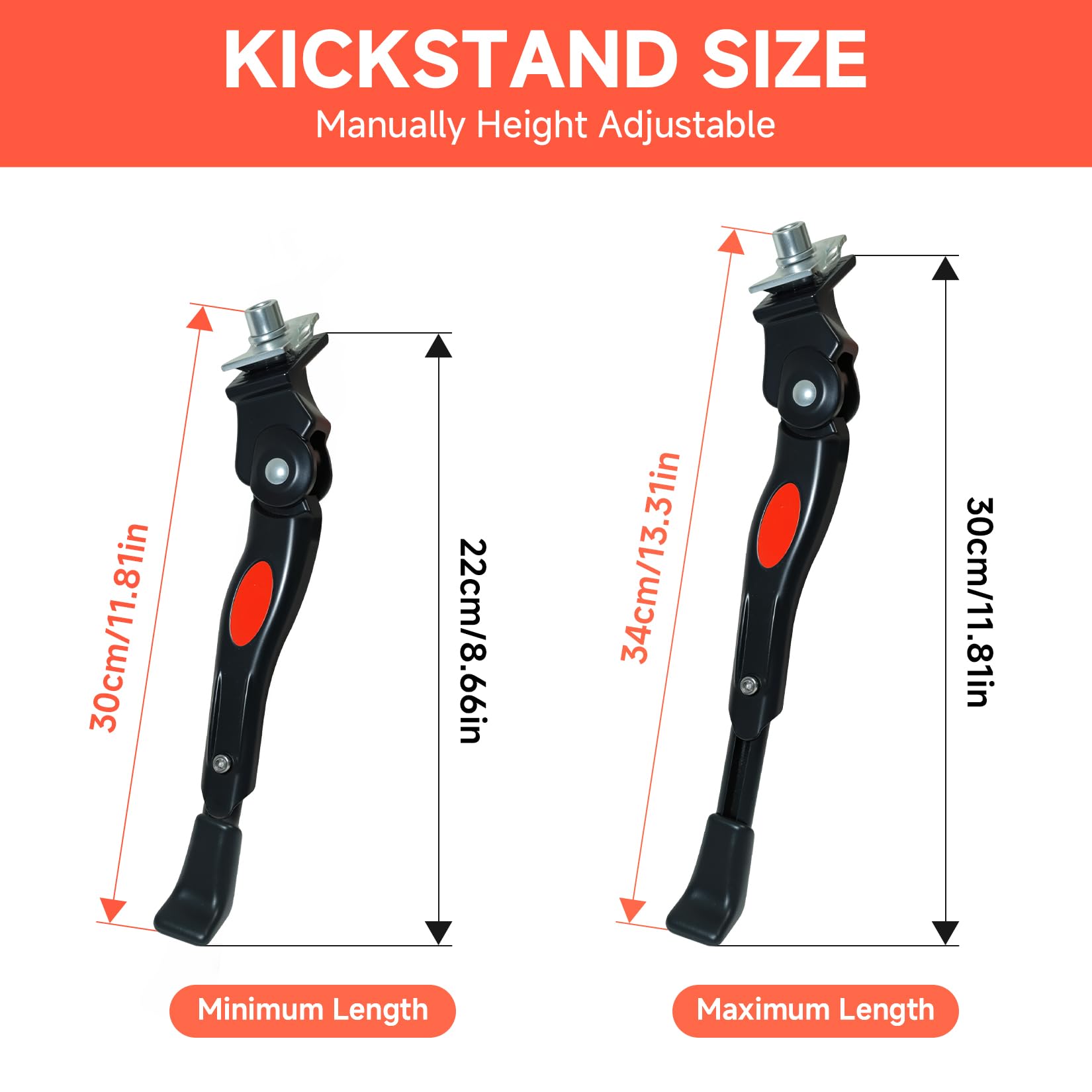 Soporte universal para bicicleta de 20 a 26 pulgadas, ajustable en altura, estable con pie de goma antideslizante para bicicleta de niños, bicicleta de montaña, bicicleta eléctrica