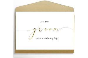 to My Groom on Our Wedding Day Card, Wedding Card to Groom,...