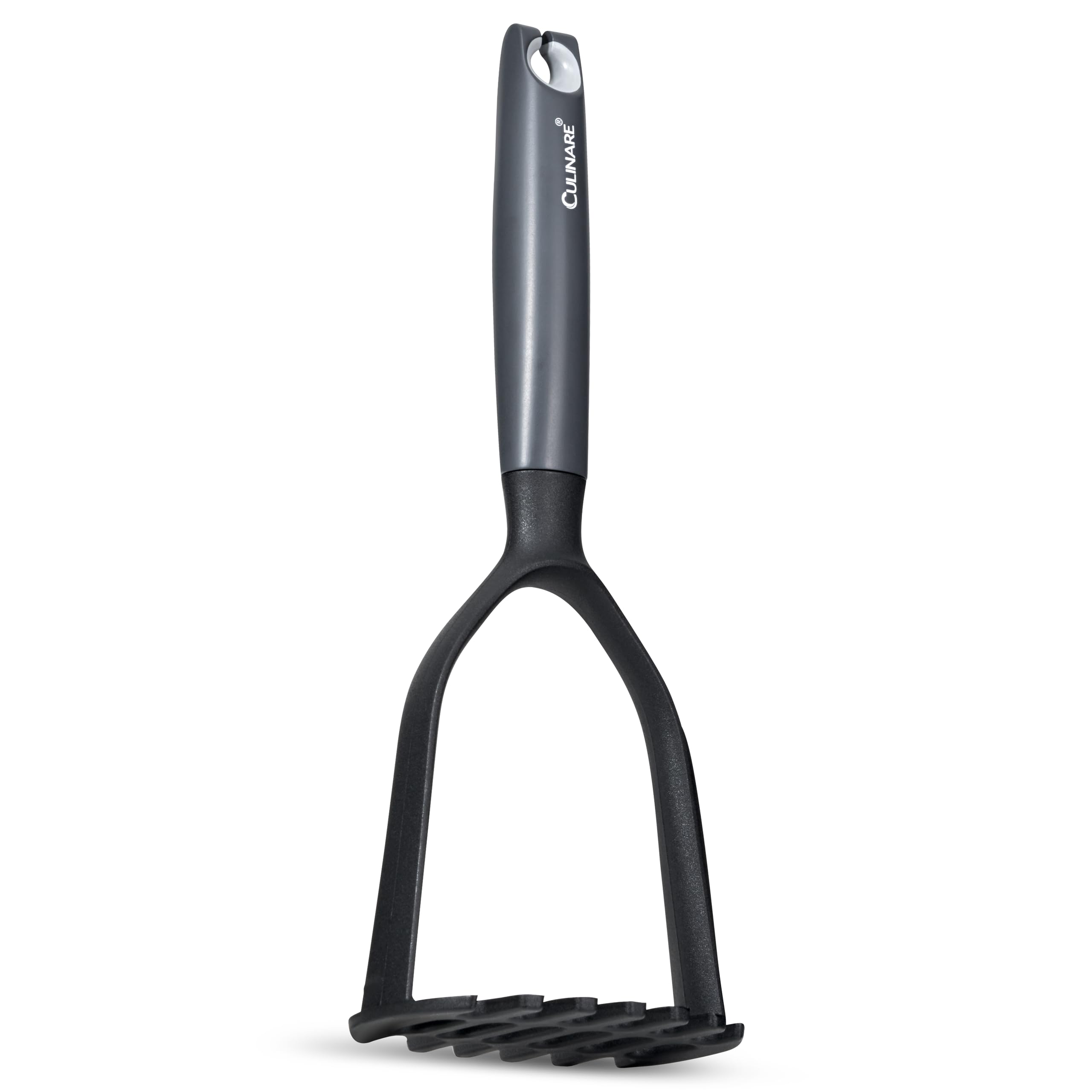 Culinare Potato Masher, Plastic, Does Not Scratch Non-Stick Cookware, Heat Resistant, Make Easy and Smooth Mash, Vegetable Ricer, Dishwasher Safe
