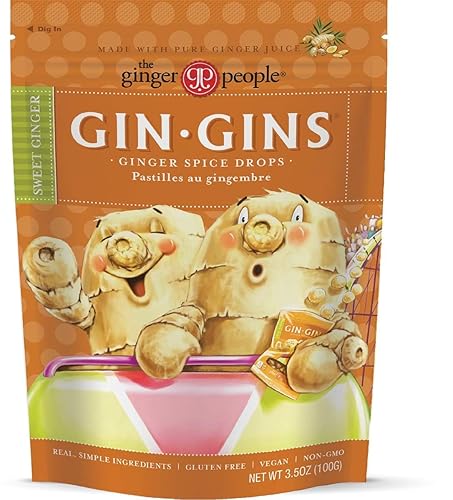 The Ginger People Gin Gins - Dulces de jengibre de textura blanda