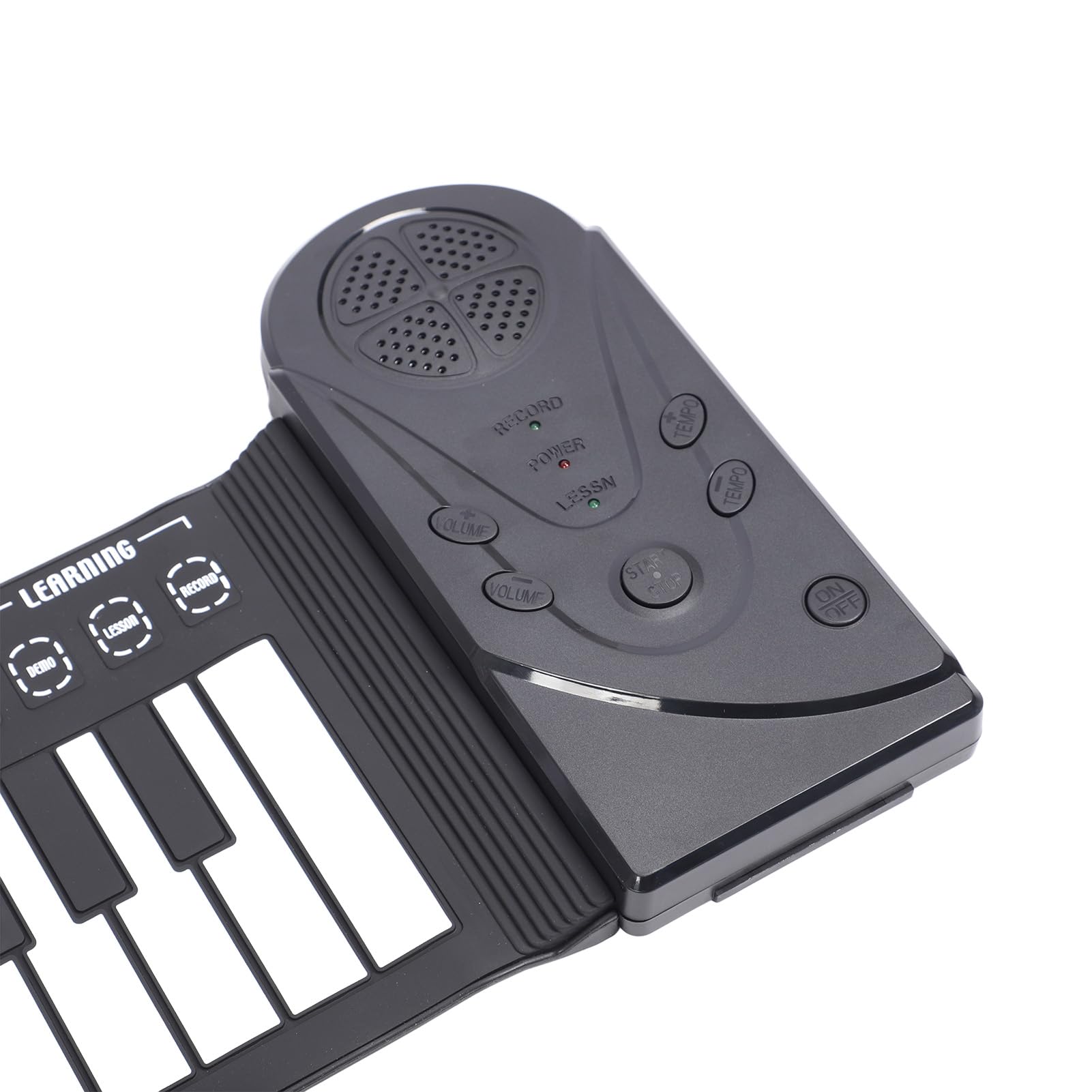 Pianoforte a tastiera avvolgibile, 49 tasti Tastiera flessibile in silicone per pianoforte con registrazione, portatile elettronico mano rotolo pianoforte con altoparlante