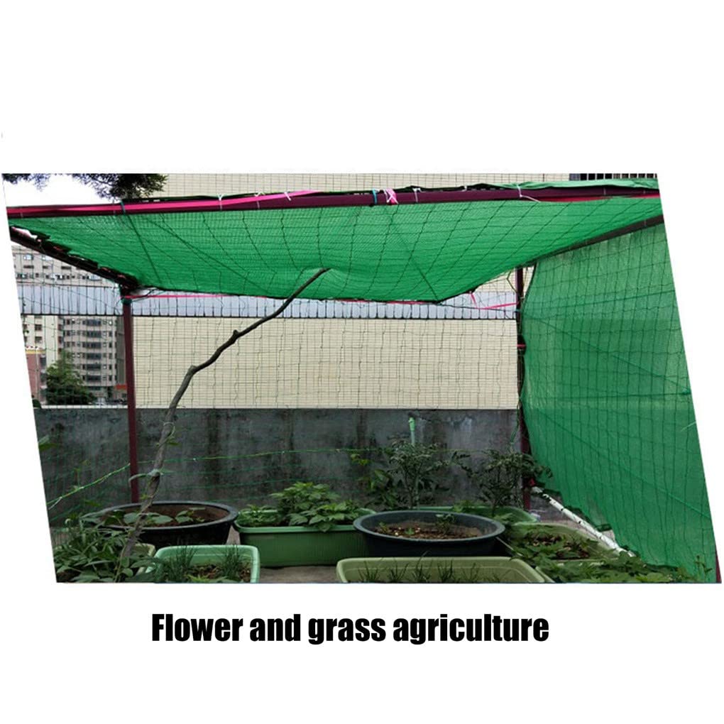 Malla verde con bloqueo UV para uso en exteriores, tela de sombra de jardín con ojales, ideal para patio, balcón y patio trasero