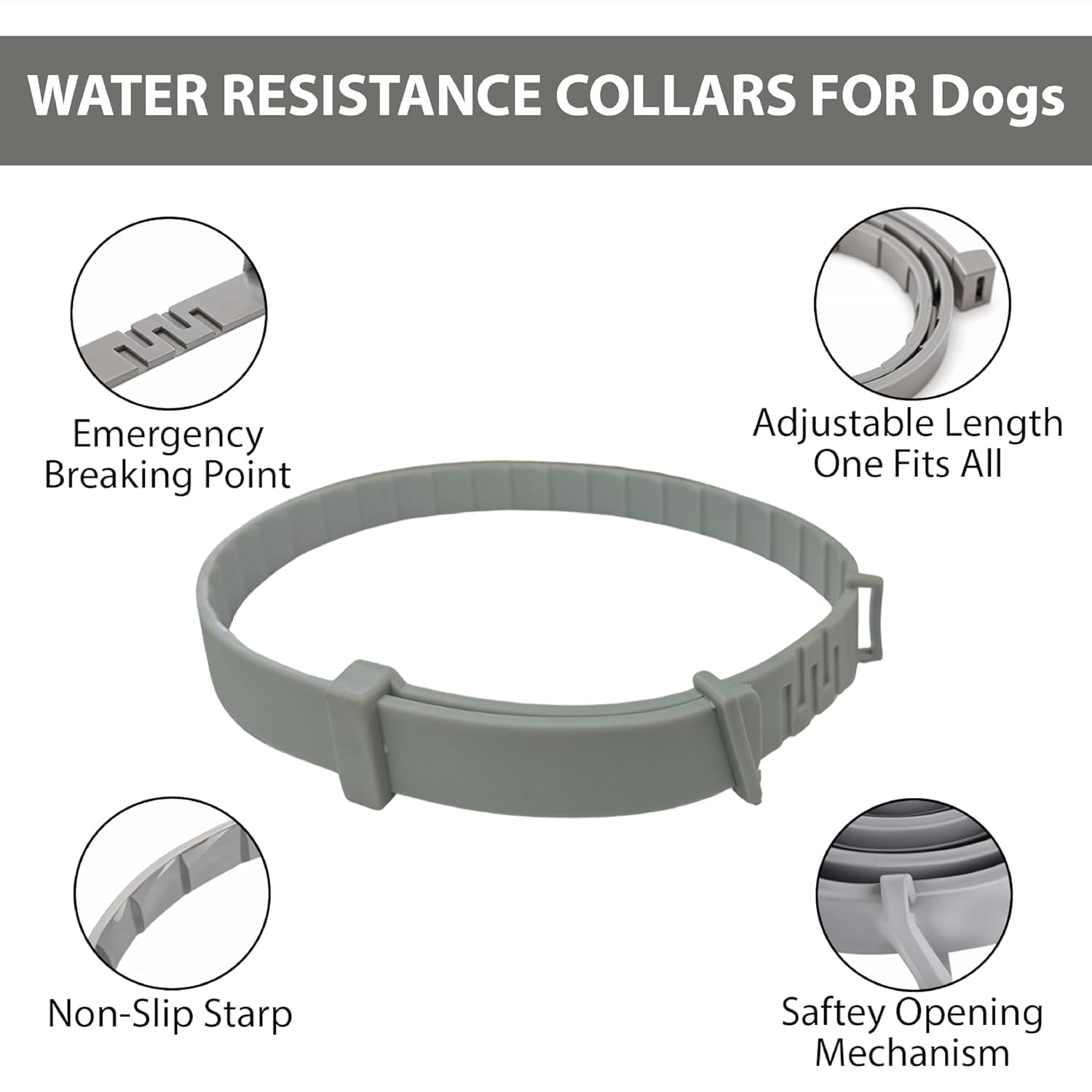 CRAZYABBS Flea and Tick Collar - 8 Month Protection Adjustable Waterproof Collar for Dog Puppy Kitten Cats, Natural & Safe Efficiently Repell Locust Lice of Pets 2